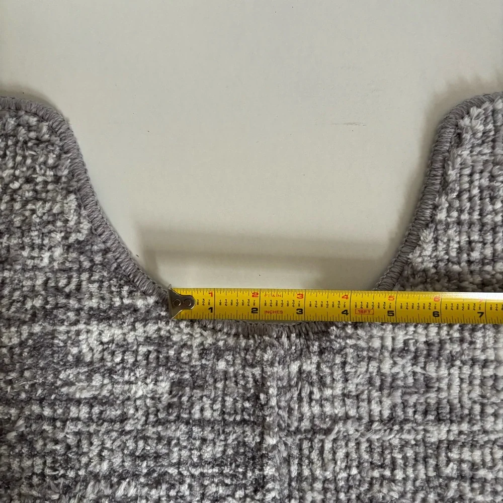 Daiso Gray Bathroom Toilet Mat